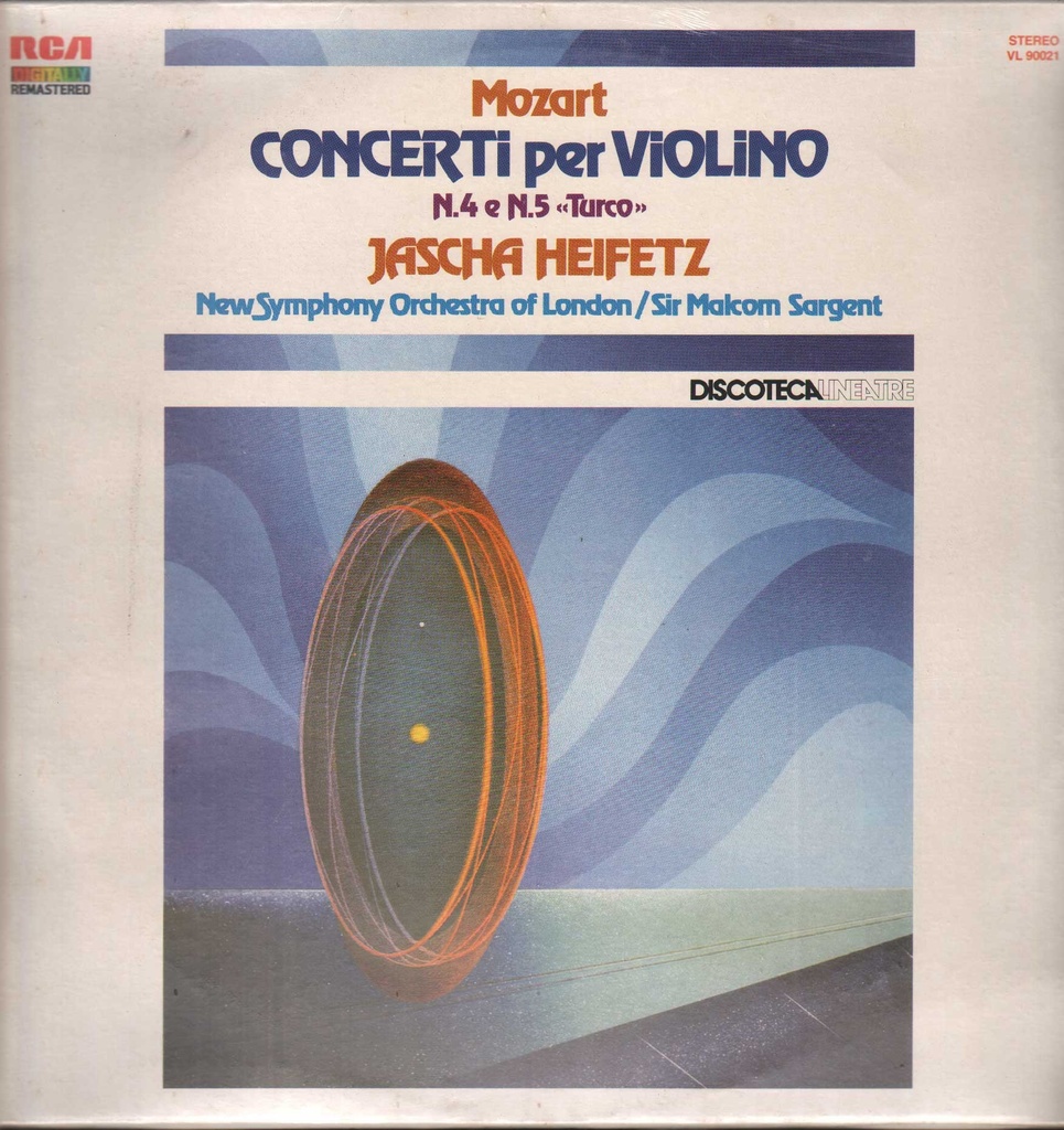 Concerti Per Violino N.4, 5, Turco Lp 33 Giri Mozart, Heifetz