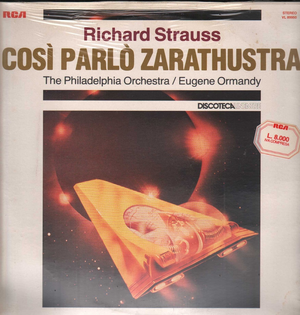 Così Parlò Zarathustra Lp 33 Giri Strauss, Ormandy, Carol