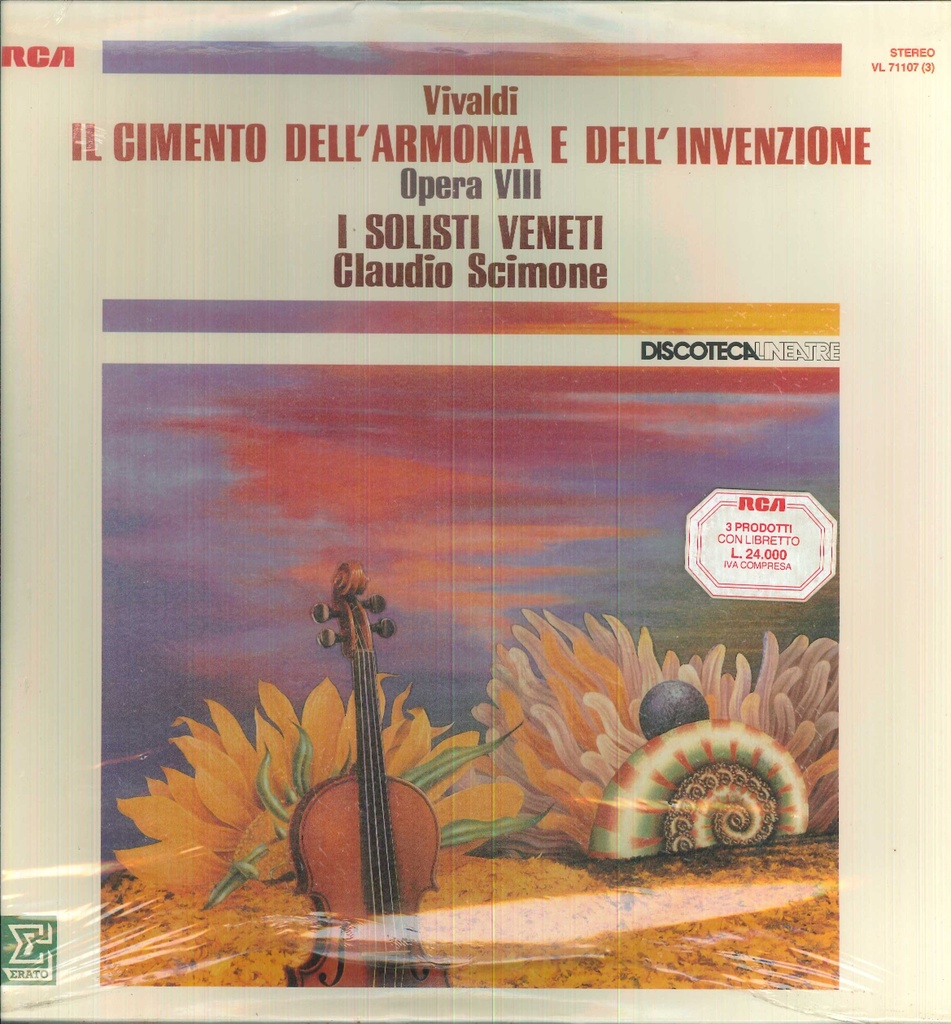 Il Cimento Dell'Armonia E Dell'Invenzione Op.VIII Box 3 Lp Antonio Vivaldi