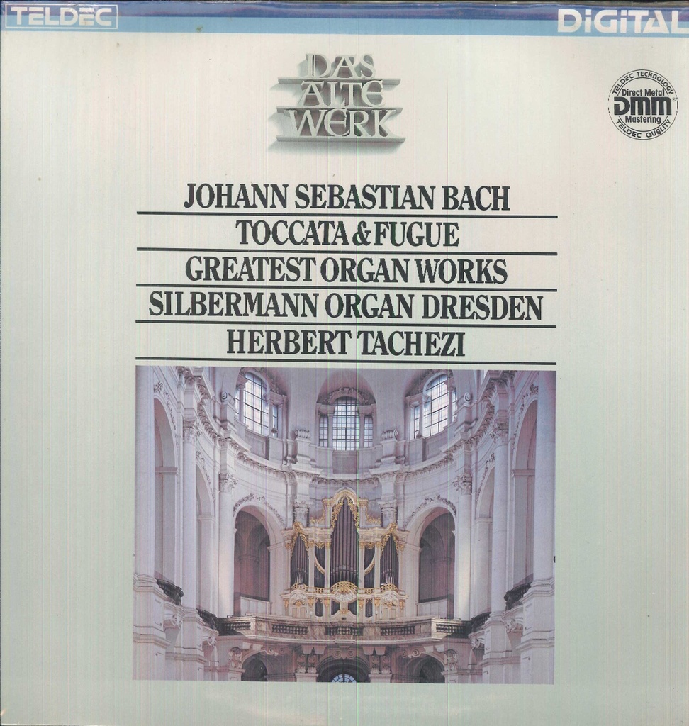 Toccata E Fugue, Silbermann Organ Dresden Lp 33 Giri Bach, Tachezi