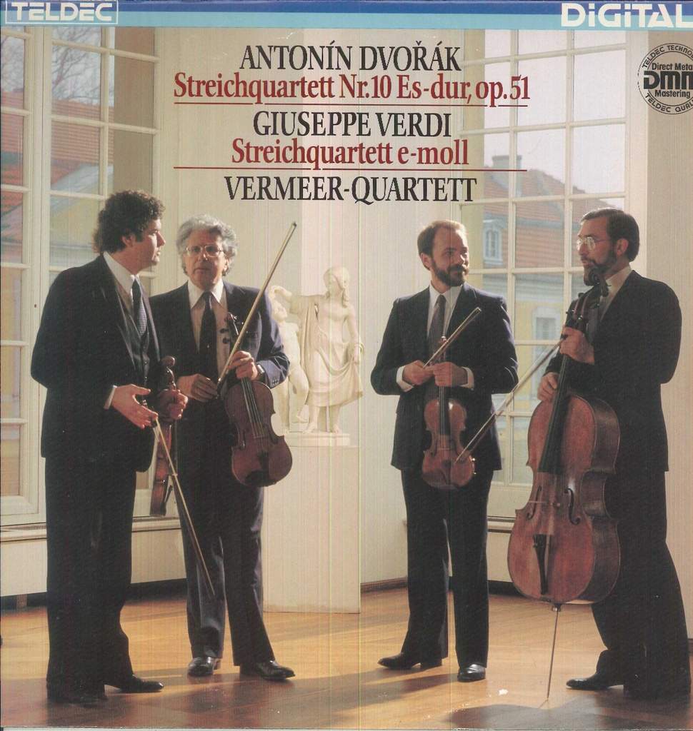 Streichquartett Nr. 10 Es-dur, Op. 51 / Streichquartett E-moll Lp 33 Giri Dvorak, Verdi, Vermeer Quartett