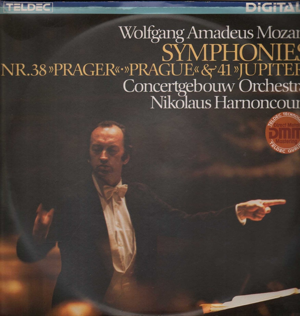 Symphonies Nr. 38 Prager / Prague & 41 Jupiter Doppio Lp 33 Giri Mozart, Harnoncourt