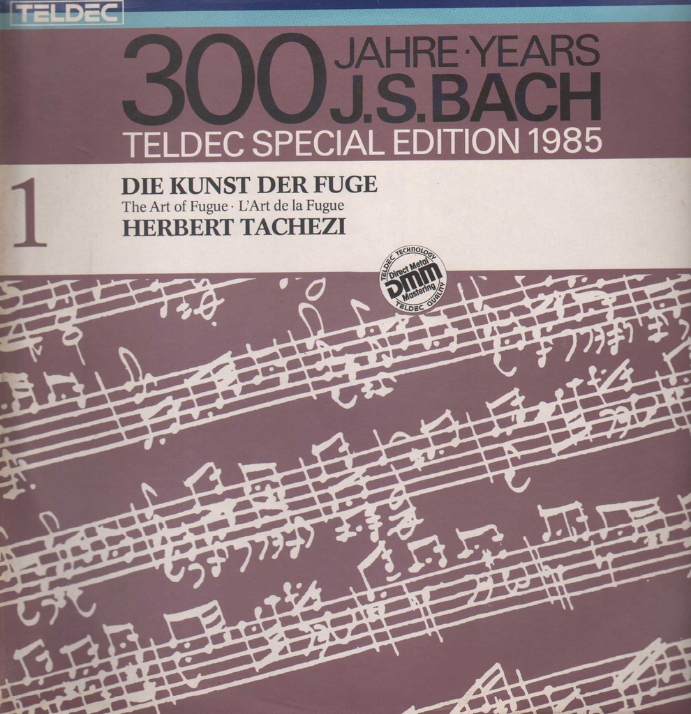 Die Kunst Der Fuge Doppio Lp 33 Giri Bach, Tachezi