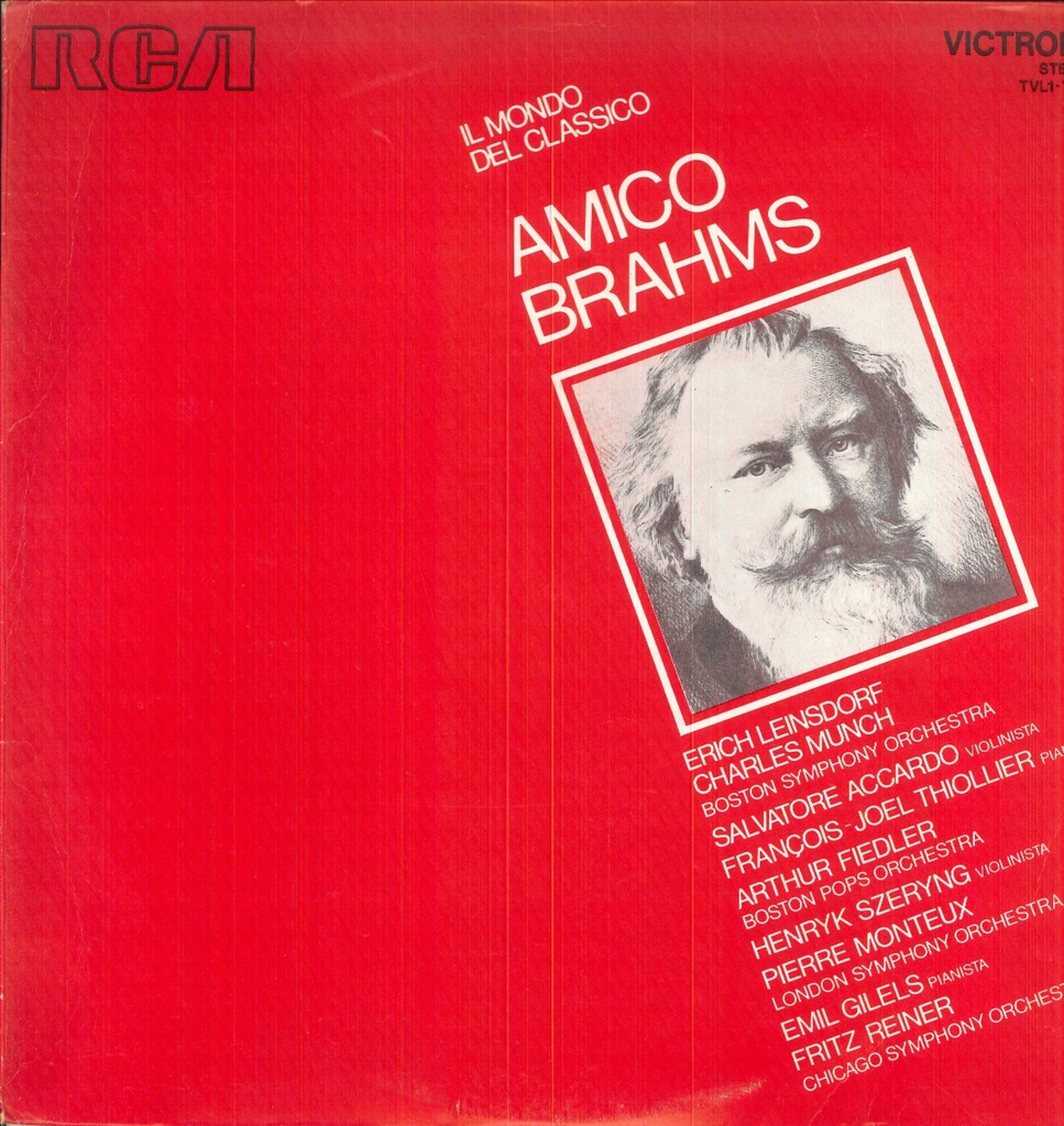 Amico Brahms Lp 33 Giri Leinsdorf, Munch