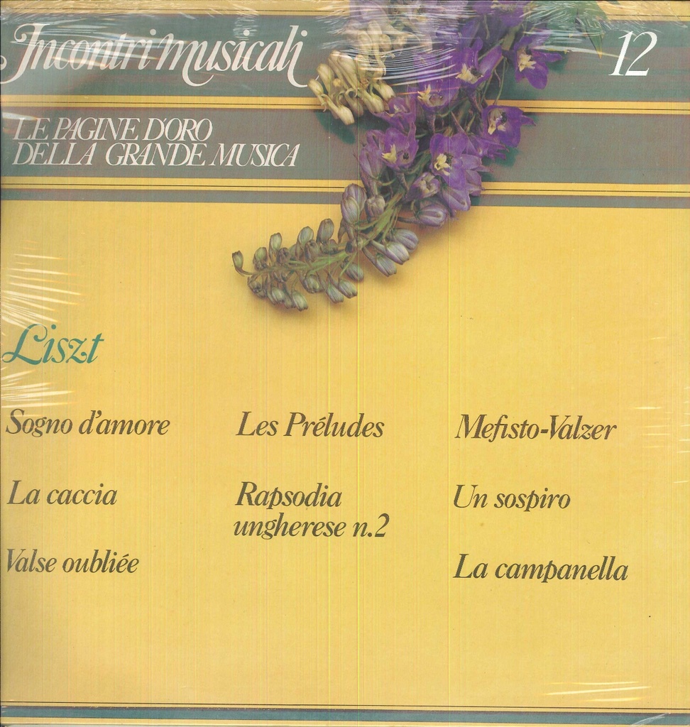 Incontri Musicali 12 Lp 33 Giri Franz Liszt