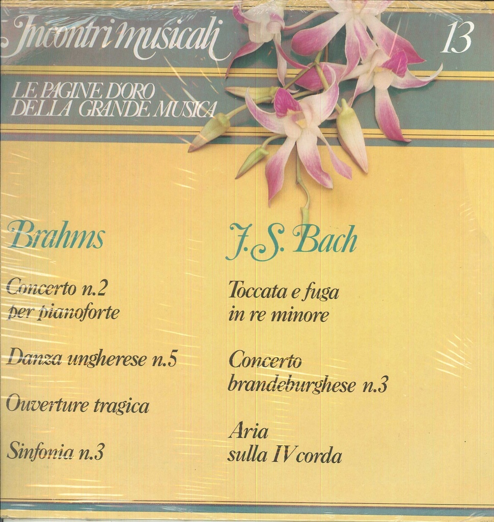 Incontri Musicali 13 Lp 33 Giri Bach, Brahms
