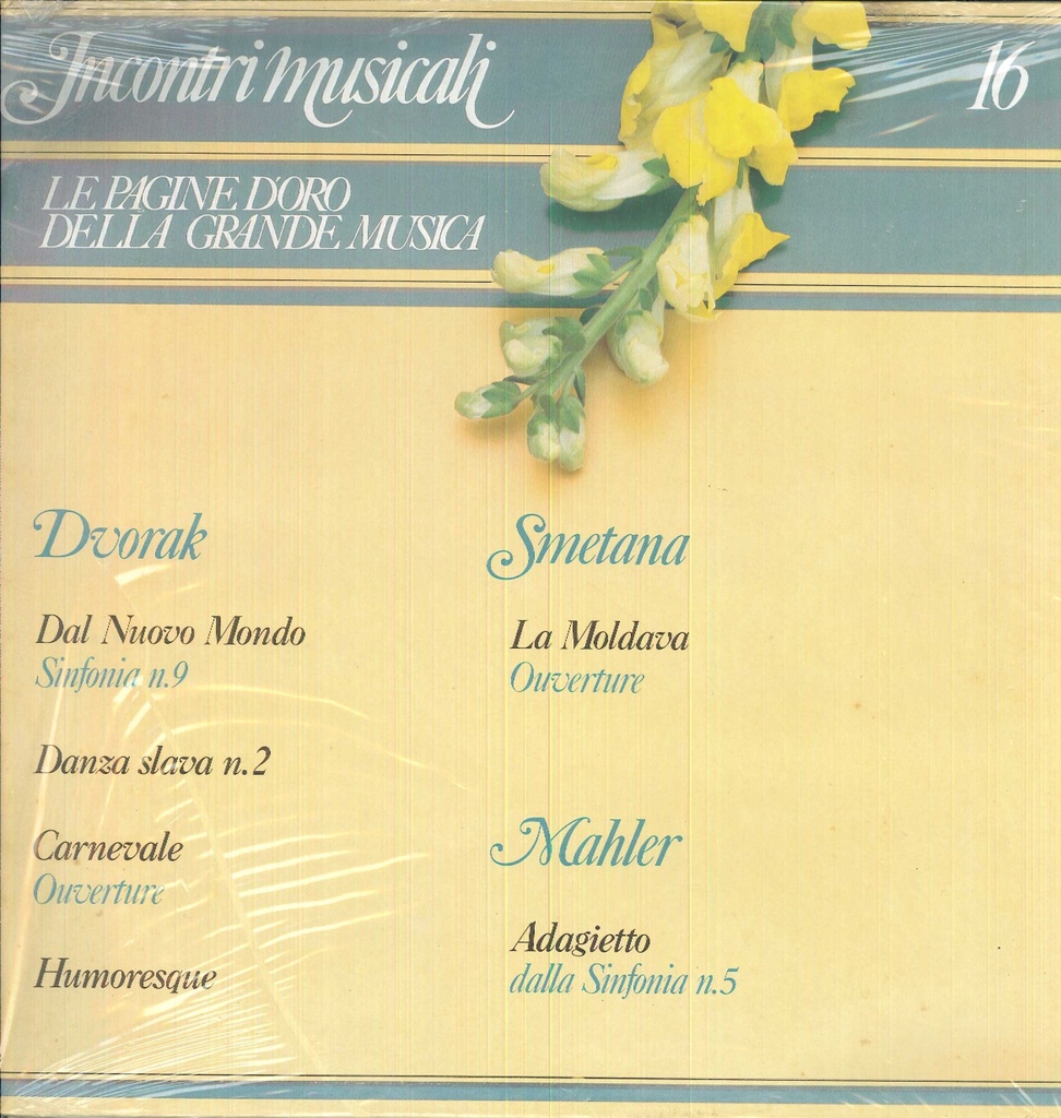 Incontri Musicali 16 Lp 33 Giri Dvorak, Smetana