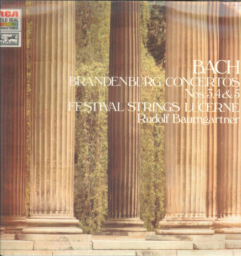 Brandenburg Concertos Nos. 3, 4, 5 Lp 33 Giri Bach, Festival Strings Lucerne