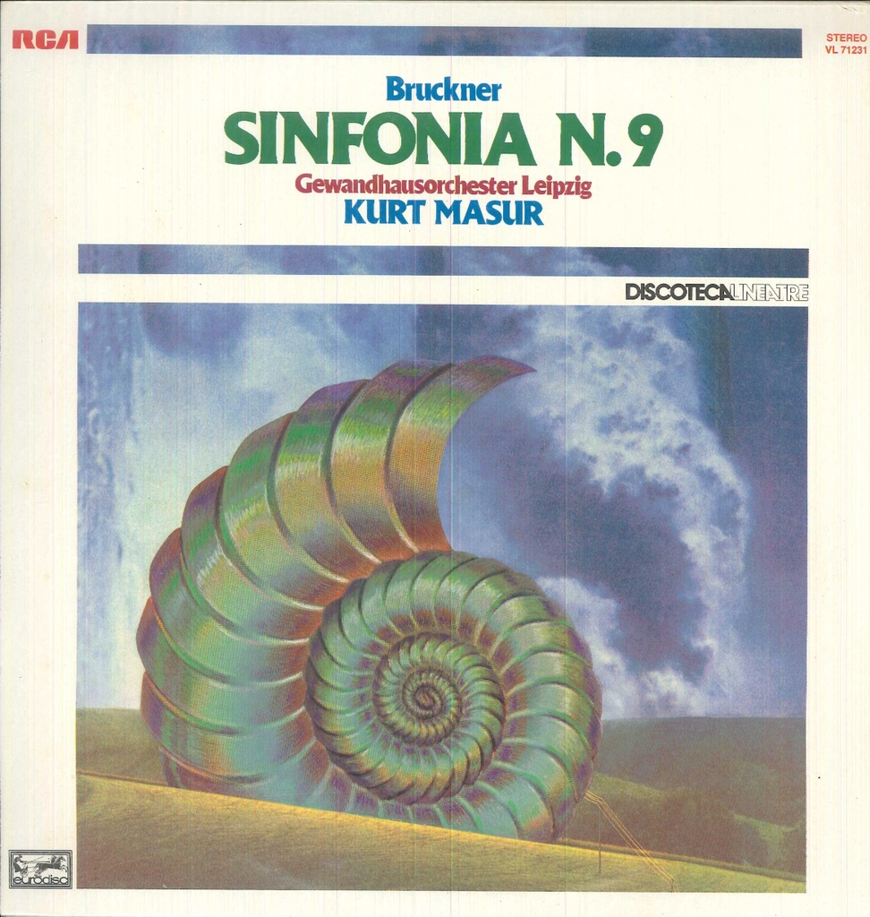 Symphonie No. 9 Lp 33 Giri Bruckner, Masur