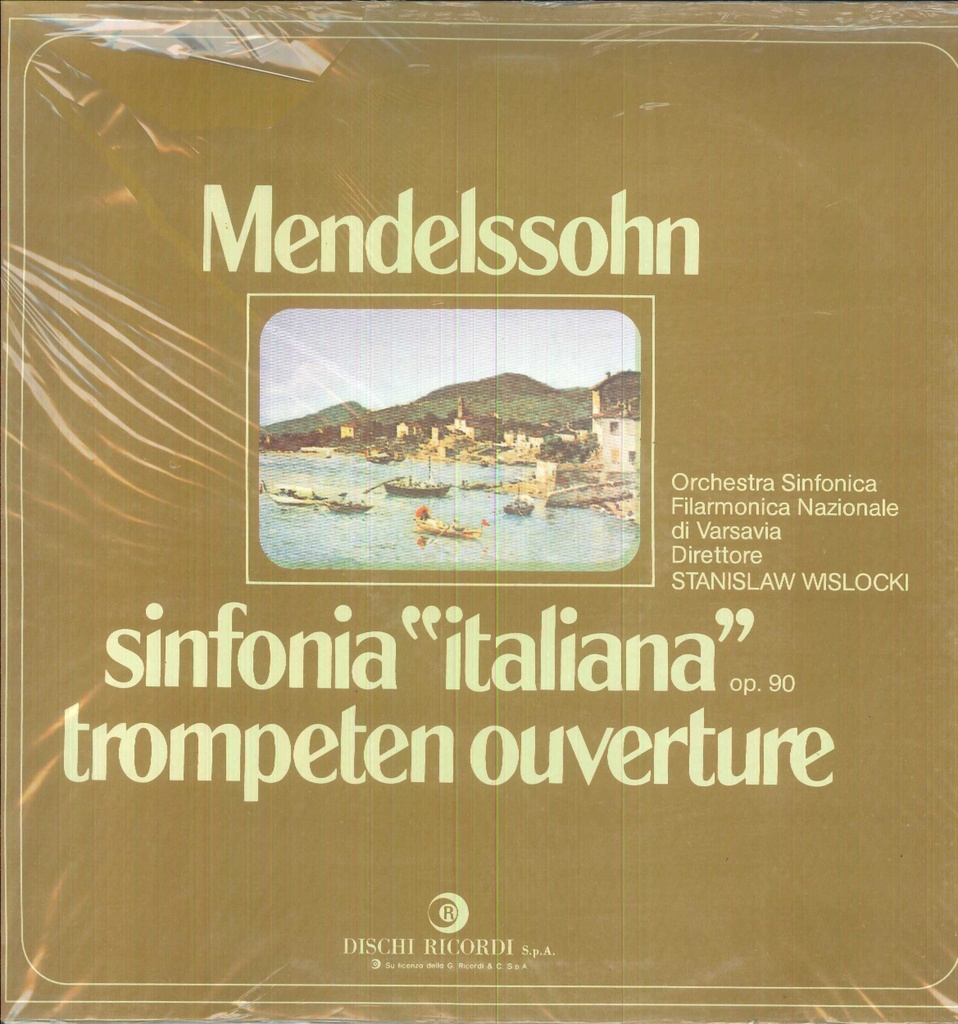 Sinfonia Italiana Op. 90 / Trompet Ouverture Lp 33 Giri Mendelssohn, Wislocki