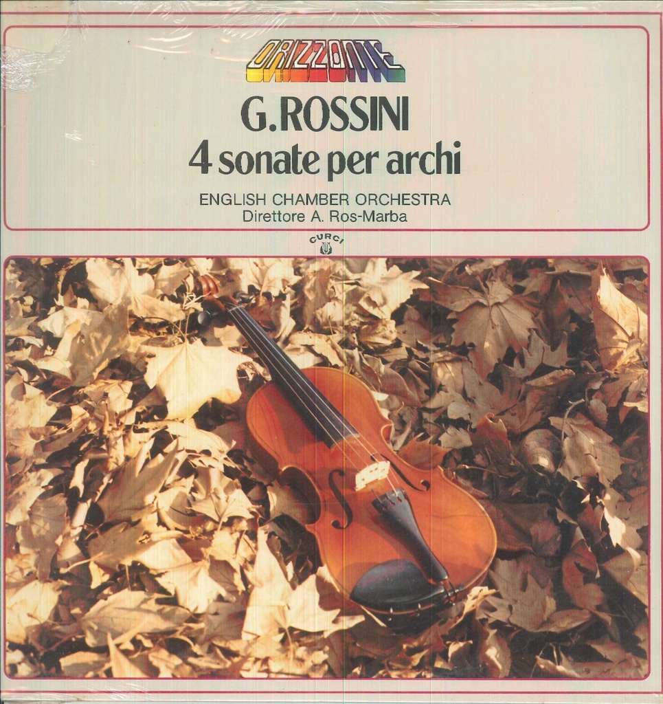 4 Sonate Per Archi Lp 33 Giri Gioacchino Rossini