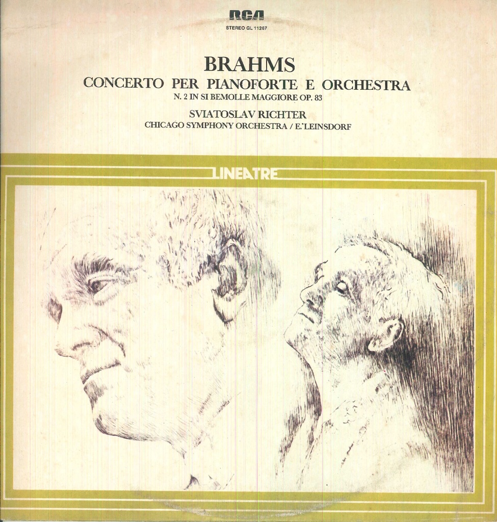 Concerto Per Pianoforte E Orchestra N. 2 In Si Bemolle Maggiore Op. 83 Lp 33 Giri Richter, Brahms