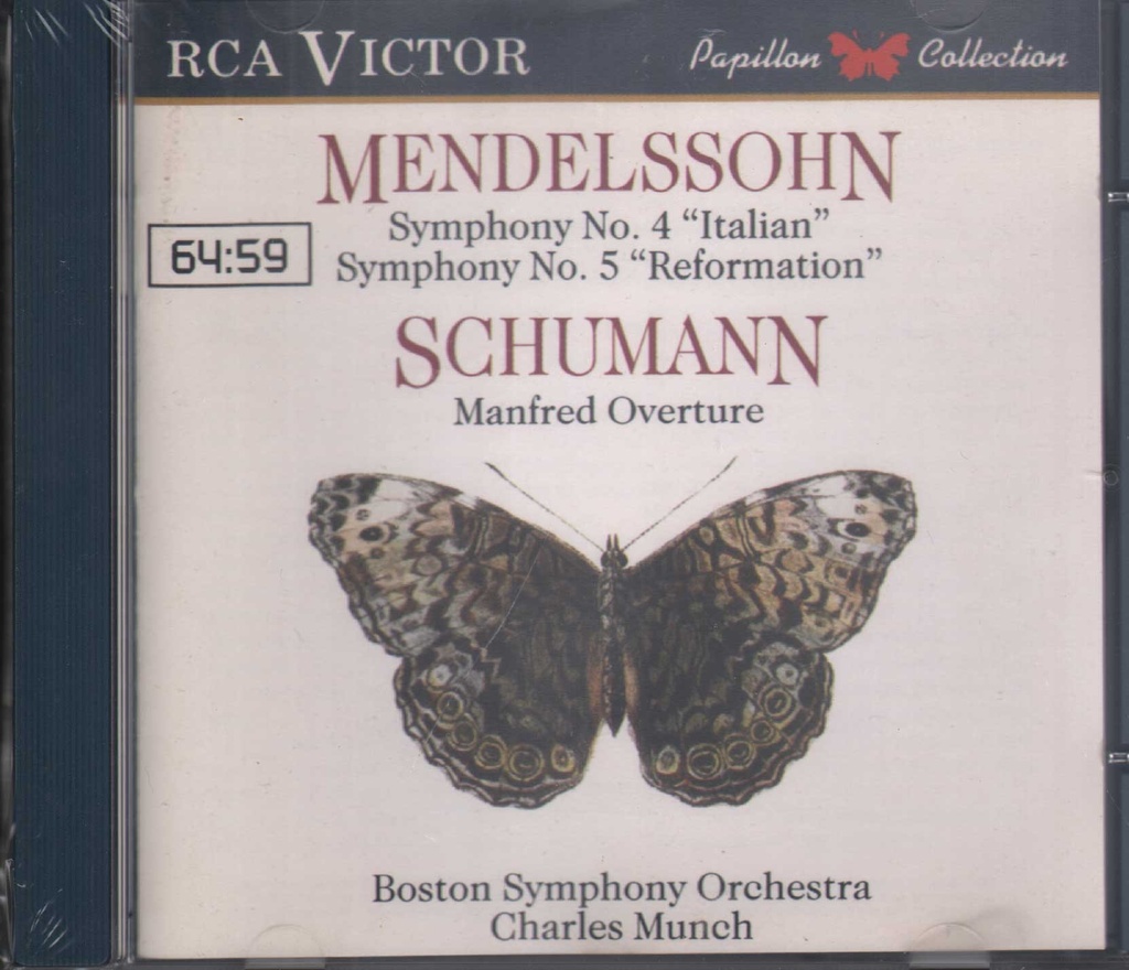 Symphonies Nos. 4, 5 CD Jewel Box Mendelssohn, Munch