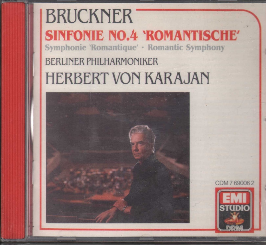 Symphonie No. 4 'Romantische' CD Jewel Box Bruckner, Karajan