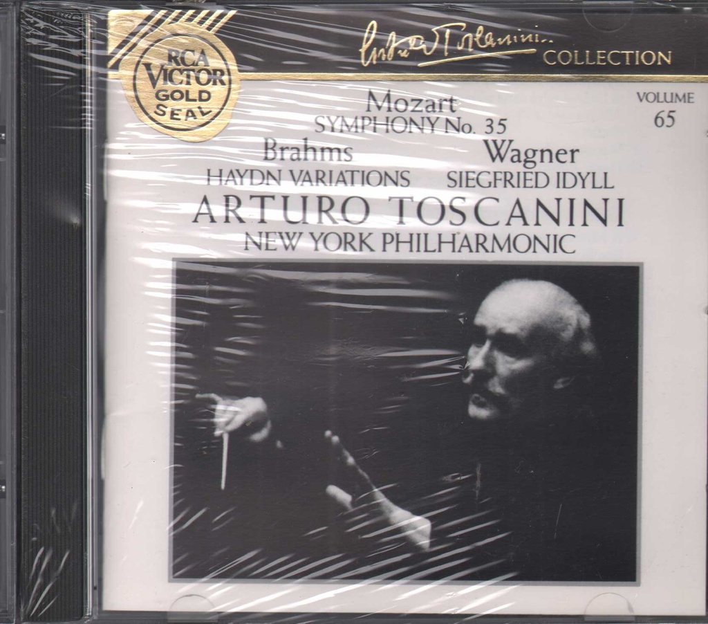 Symphony No. 35 / Haydn Variations / Siegfried Idyll CD Jewel Box Mozart, Brahms, Wagner, Toscanini