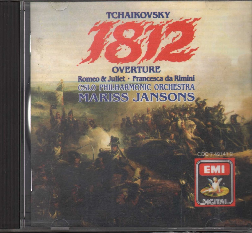 1812 Overture - Romeo & Juliet - Francesca Da Rimini CD Jewel Box Tchaikovsky, Jansons