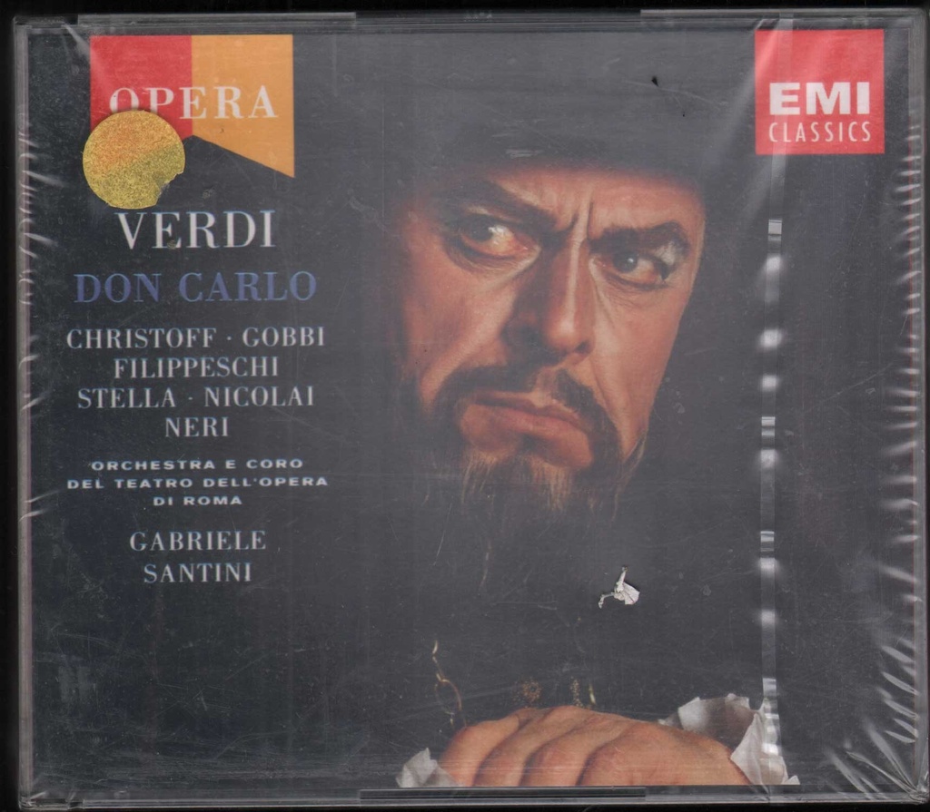 Don Carlo Box 3 CD Gobbi, Christoff, Santini ,Verdi