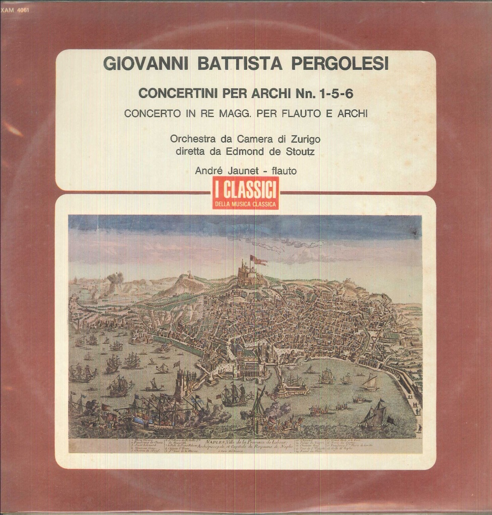 Concertini Per Archi N. 1, 5, 6 Lp 33 Giri Giovanni Battista Pergolesi