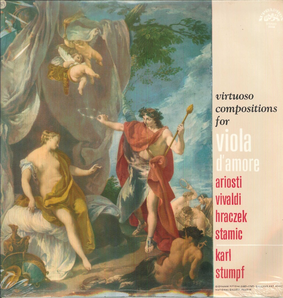 Virtuoso Compositions For Viola D'Amore Lp 33 Giri Ariosti, Vivaldi, Hraczek, Stamitz, Stumpf