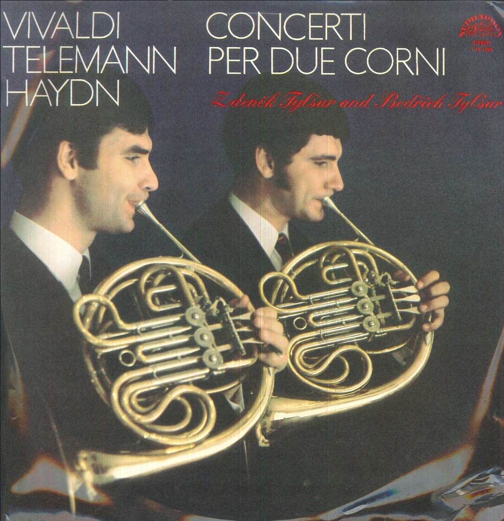 Concerti Per Due Corni Lp 33 Giri Vivaldi, Teleman, Haydn, Zdenek, Tylsar