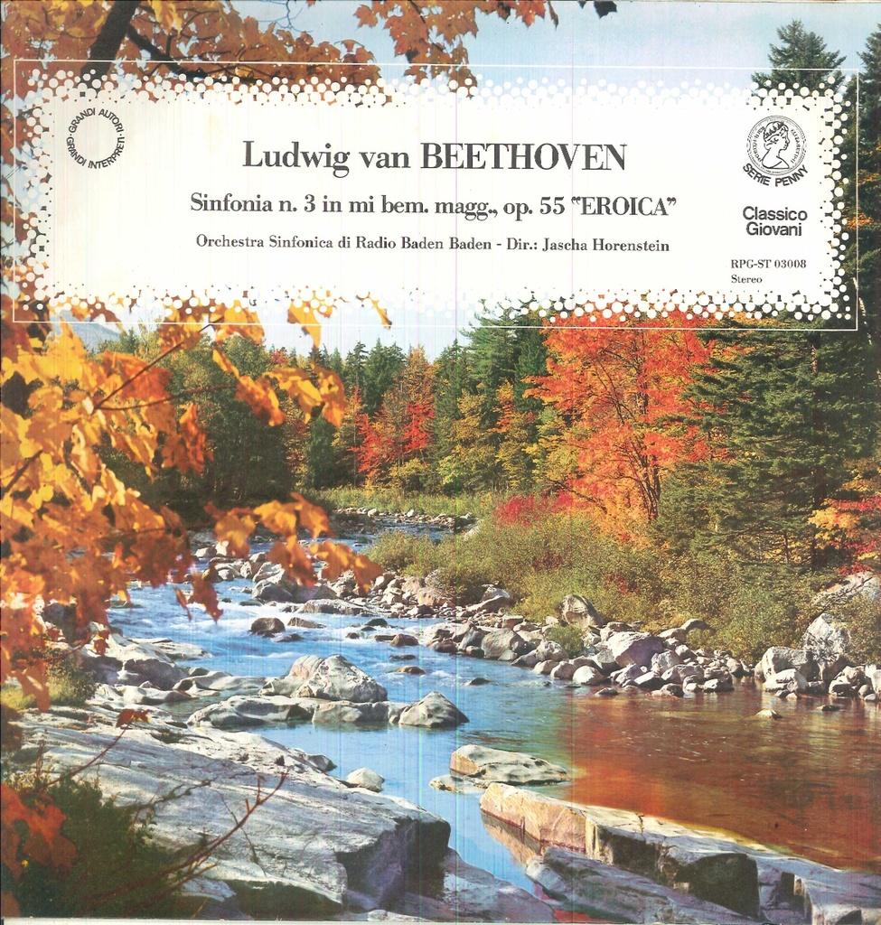 Sinfonia N. 3 In Mi Bem. Magg., Op. 55 "Eroica" Lp 33 Giri Beethoven, Horenstein