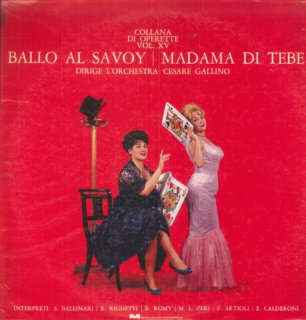 Ballo al Savoy / Madama di Tebe Lp 33 Giri Cesare Gallino