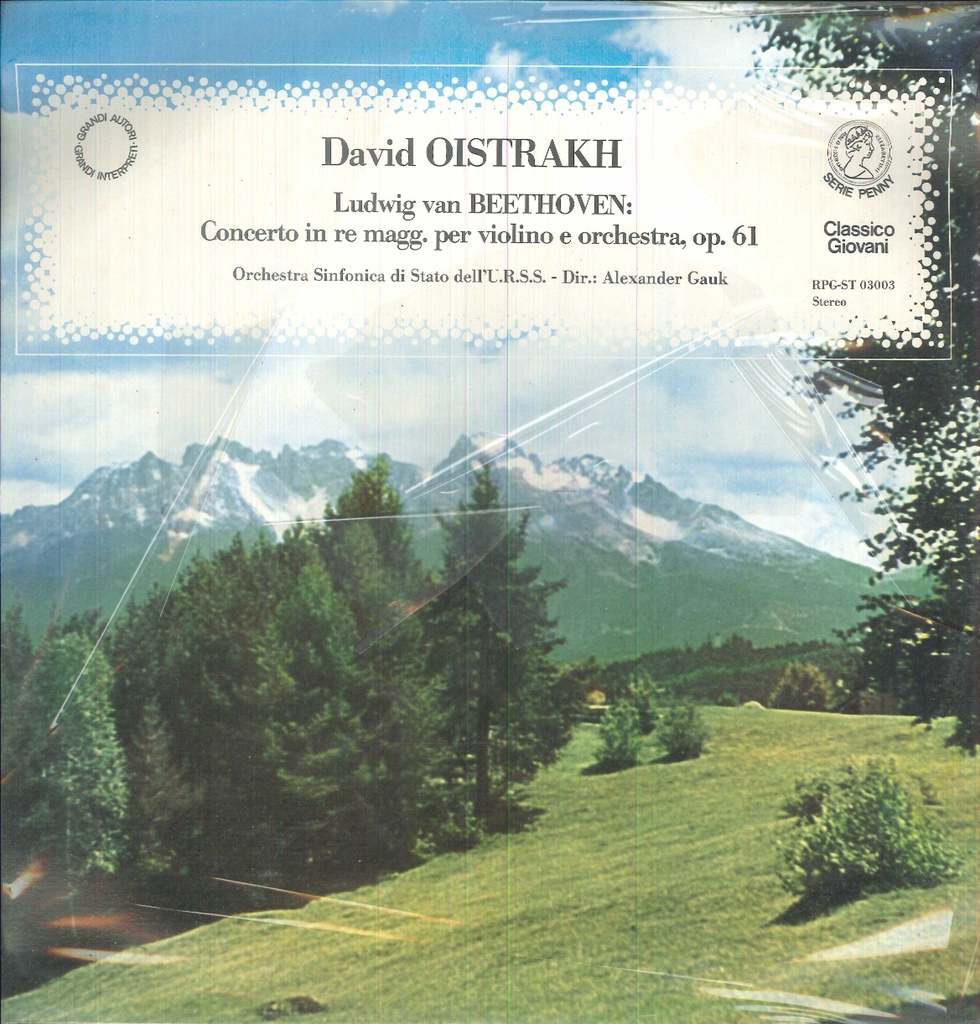 Concerto In Re Maggiore Per Violino E Orchestra, Op. 61 Lp 33 Giri Oistrakh, Beethoven