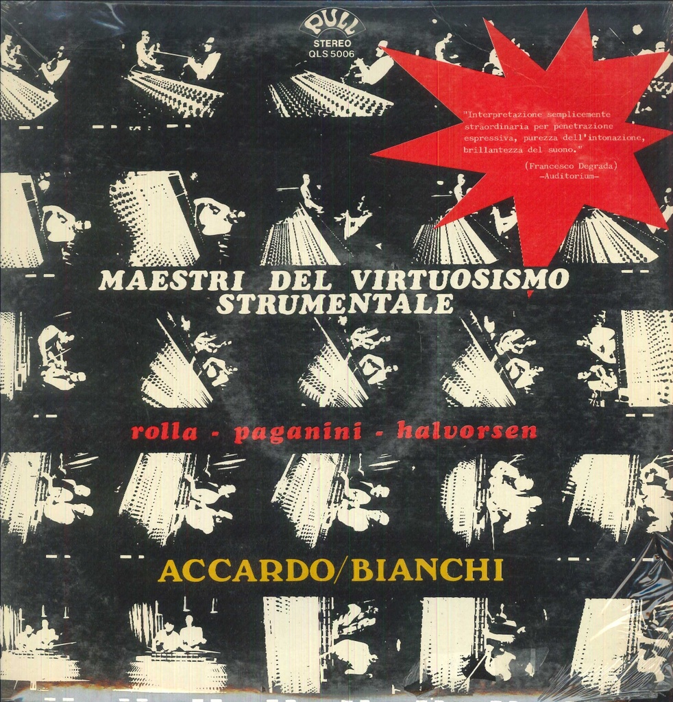 Maestri Del Virtuosismo Strumentale Doppio Lp 33 Giri Paganini, Accardo, Bianchi
