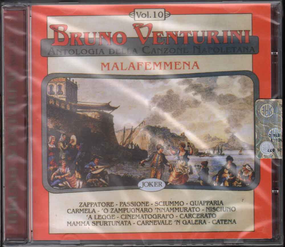 Antologia Della Canzone Napoletana Vol 10 CD Jewel Box Bruno Venturini