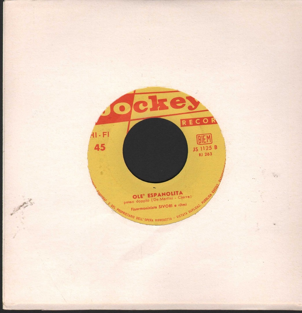 Fiesta Grande/ Olè Espanolita Vinile 45 giri 7" Sivori