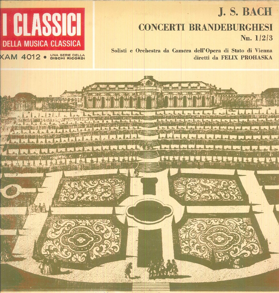 Concerti Brandeburghesi Nn. 1/2/3 Lp 33 Giri Bach, Prohaska