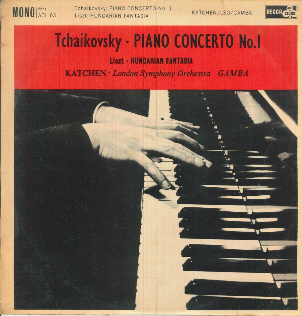 Piano Concerto No. 1 / Hungarian Fantasia Lp 33 Giri Tchaikovsky, Liszt, Katchen