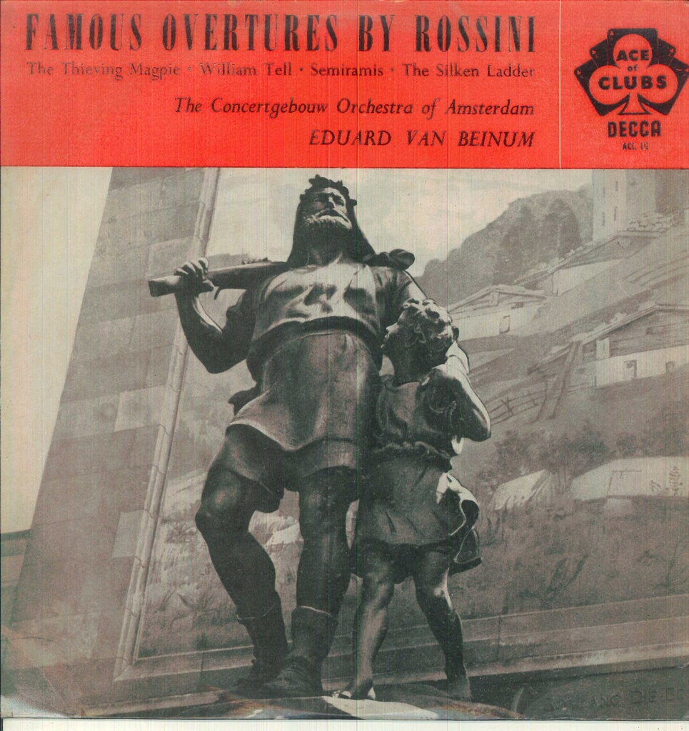 Famous Overtures By Rossini Lp 33 Giri Rossini, Van Beinum