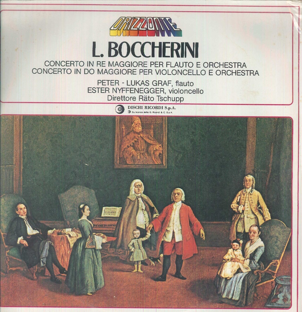 Concerto In Re Maggiore Per Flauto E Orchestra / Concerto In Do Maggiore Per Violoncello E Orchestra Lp 33 Giri Luigi Boccherini