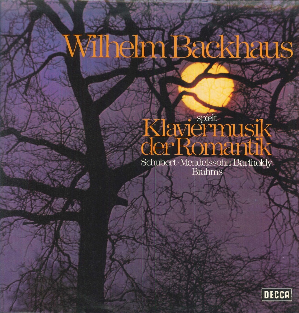 Klaviermusik Der Romantik Doppio Lp 33 Giri Wilhelm Backhaus