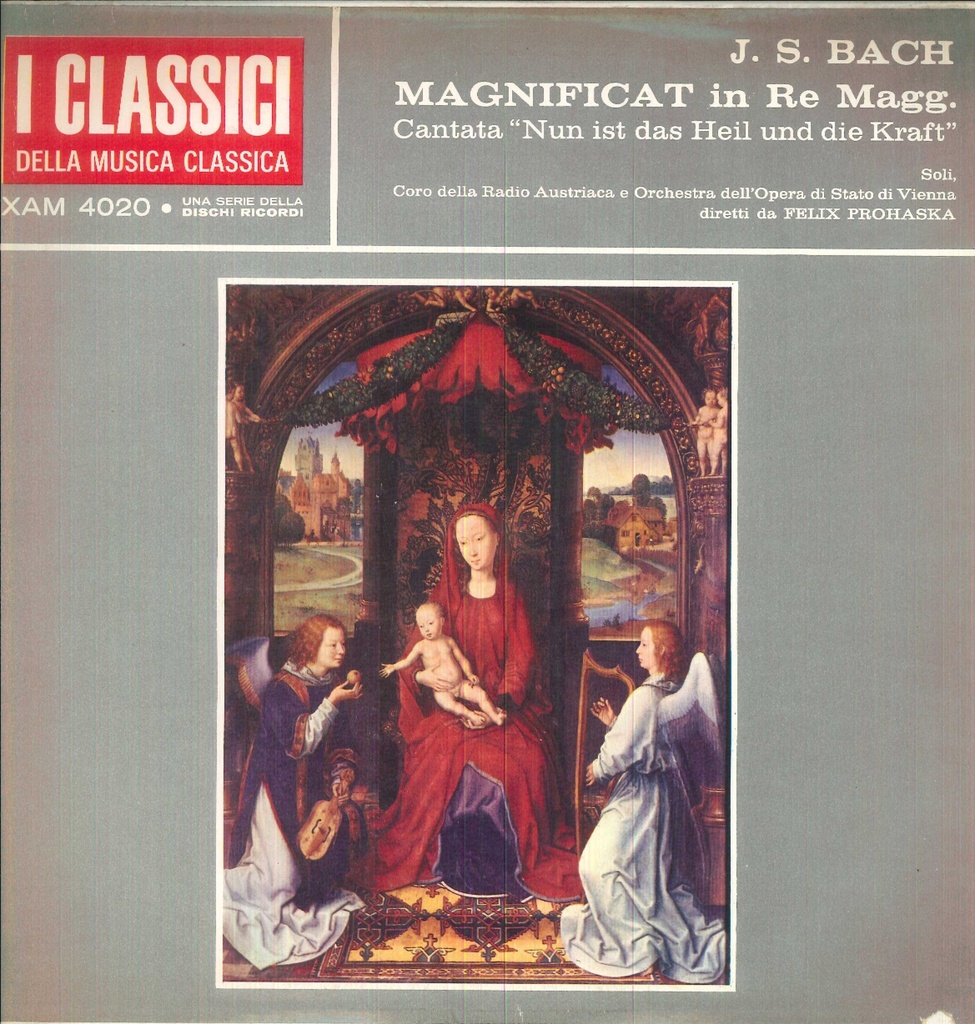 Magnificat In Re Magg. / Cantata "Nun Ist Das Heil Und Die Kraft" Lp 33 Giri Bach, Soli