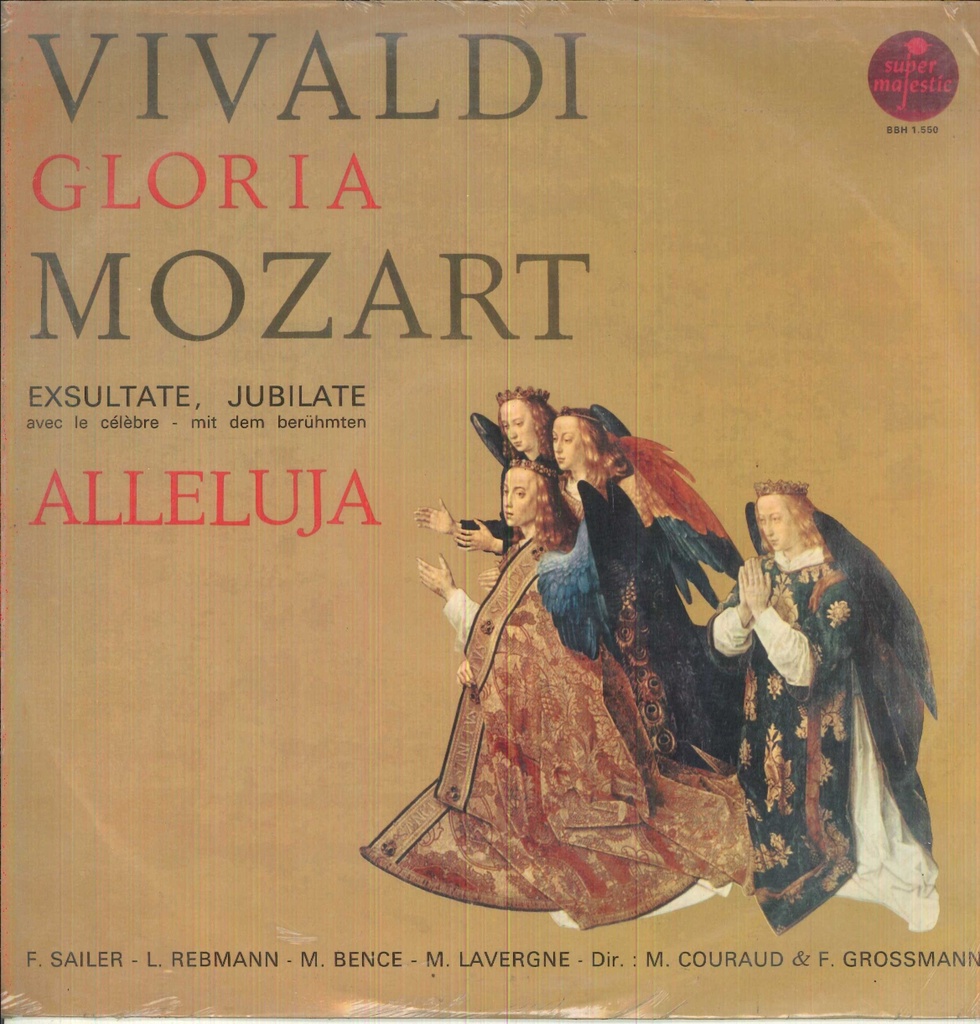 Gloria / Exsultate, Jubilate Alleluja Lp 33 Giri Vivaldi, Mozart