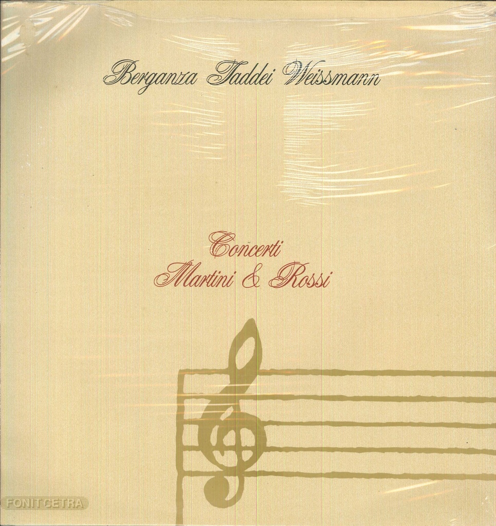 Concerti Martini & Rossi Lp 33 Giri Berganza, Taddei, Weissmann