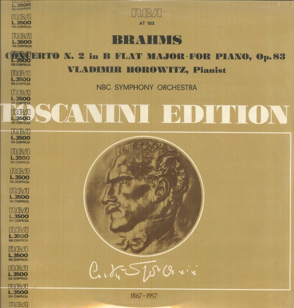 Concerto N. 2 In B Flat Major - For Piano, Op. 83 Lp 33 Giri Brahms, Horowitz