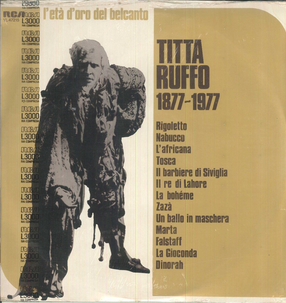 L'Età D'Oro Del Belcanto, 1877-1977 Lp 33 Giri Titta Ruffo