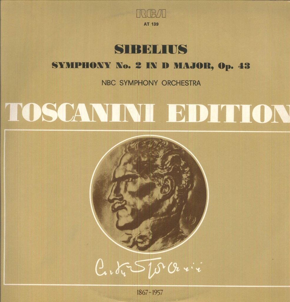 Symphony No. 2,In D major, Op.43 Lp 33 Giri NBC Symphony Orchestra, Toscanini