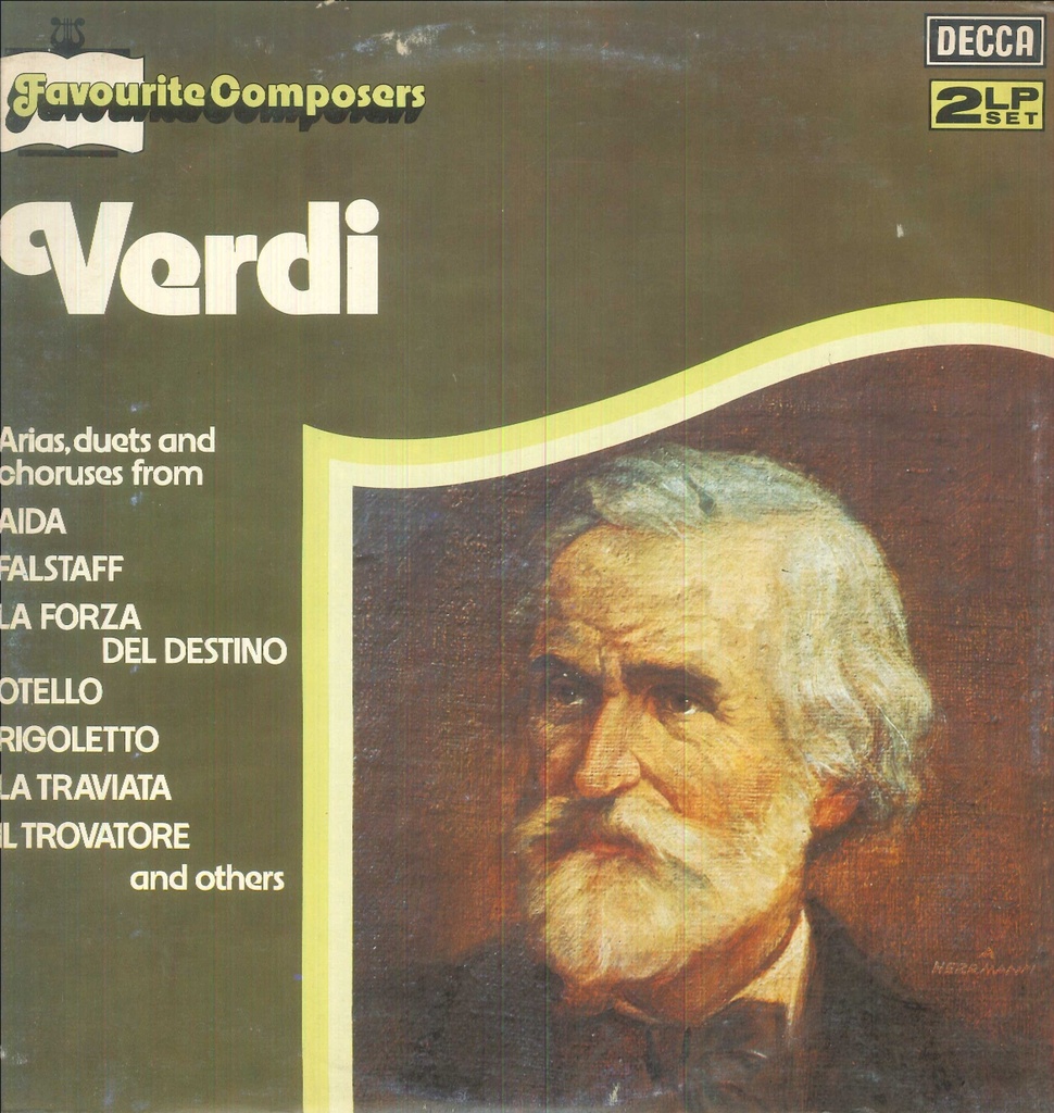 Favourite Composers: Verdi Doppio Lp 33 Giri Giuseppe Verdi