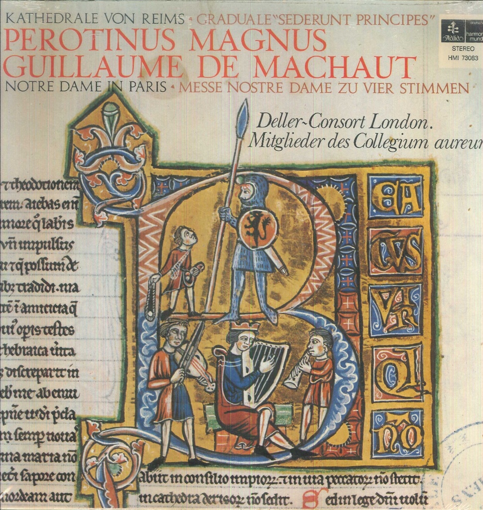 Graduale "Sederunt Principes" / Messe Nostre Dame Zu Vier Stimmen Lp 33 Giri Magnus, Machaut