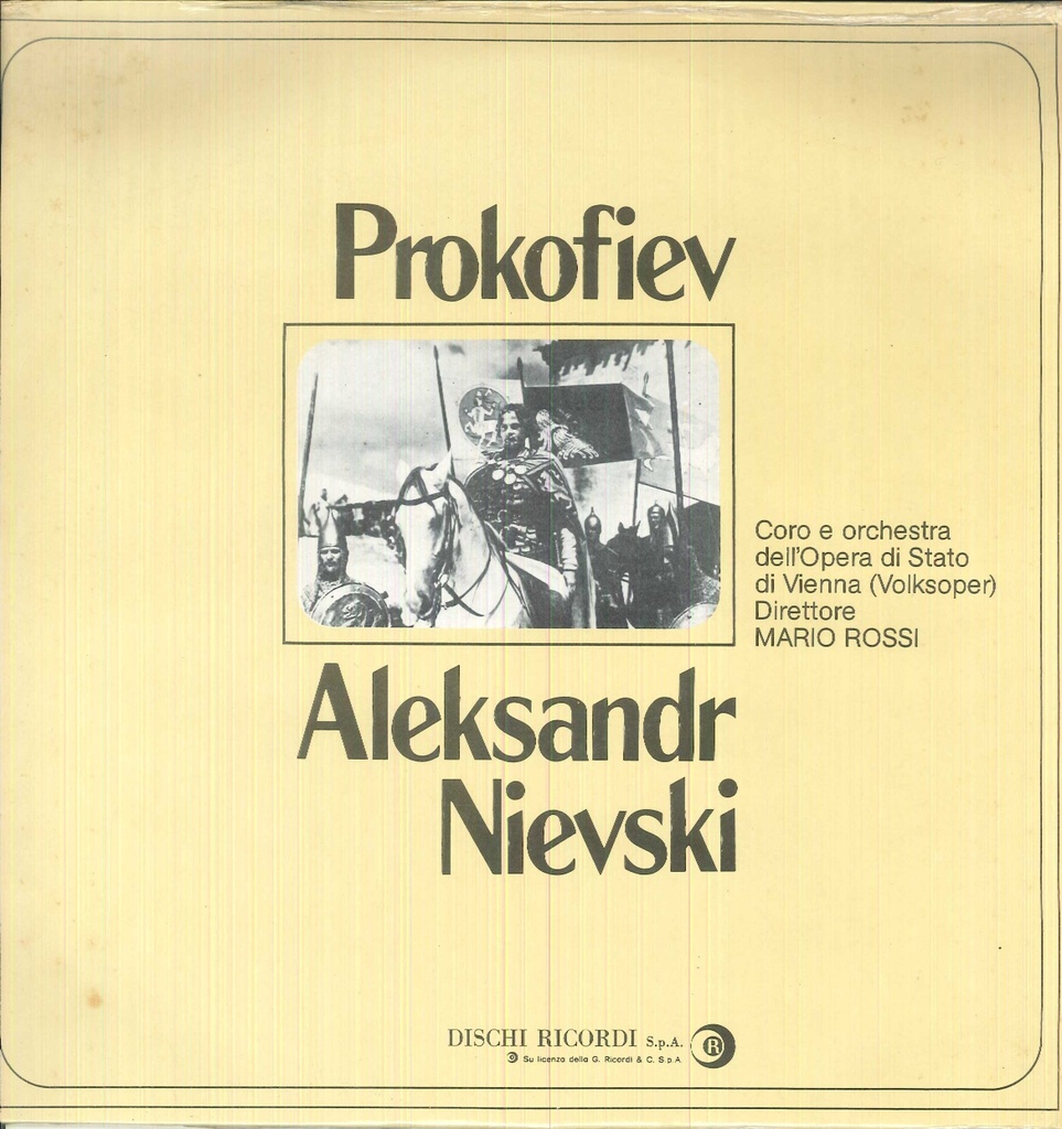Cantata Per Mezzosoprano, Coro E Orchestra Op. 78 Lp 33 Giri Prokofiev, Rossi
