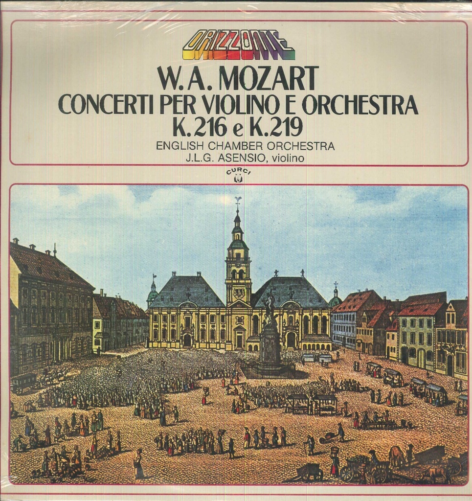 Concerti Per Violino E Orchestra K 216, K 219 Lp 33 Giri Mozart, Asensio