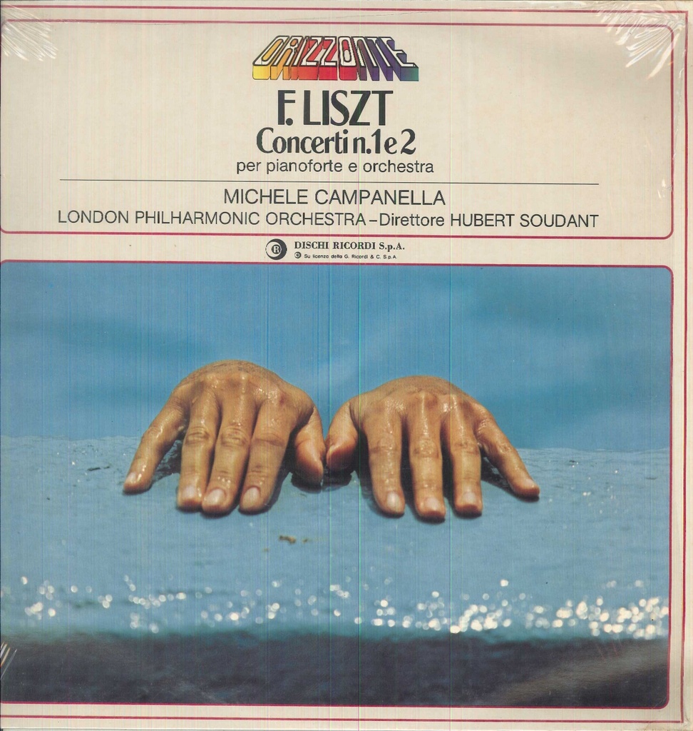 Concerti N.1, 2 Per Pianoforte e Orchestra Lp 33 Giri Liszt, Michele Campanella