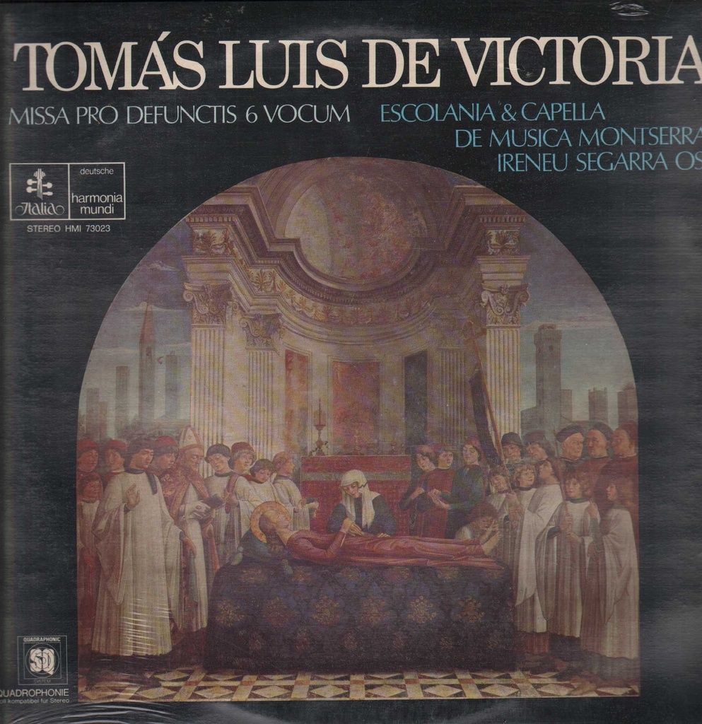 Missa Pro Defunctis / 6 Vocum Lp 33 Giri Escolania De Montserrat, De Victoria
