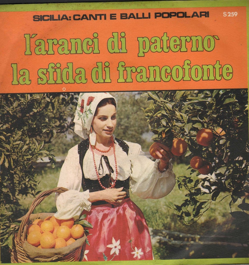 L'Aranci Di Paterno' / La Sfida Di Francoforte Vinile 45 giri 7" Vittorio Alberti