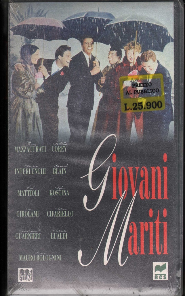 Giovani Mariti VHS Mauro Bolognini / 8001701219649 Sigillato