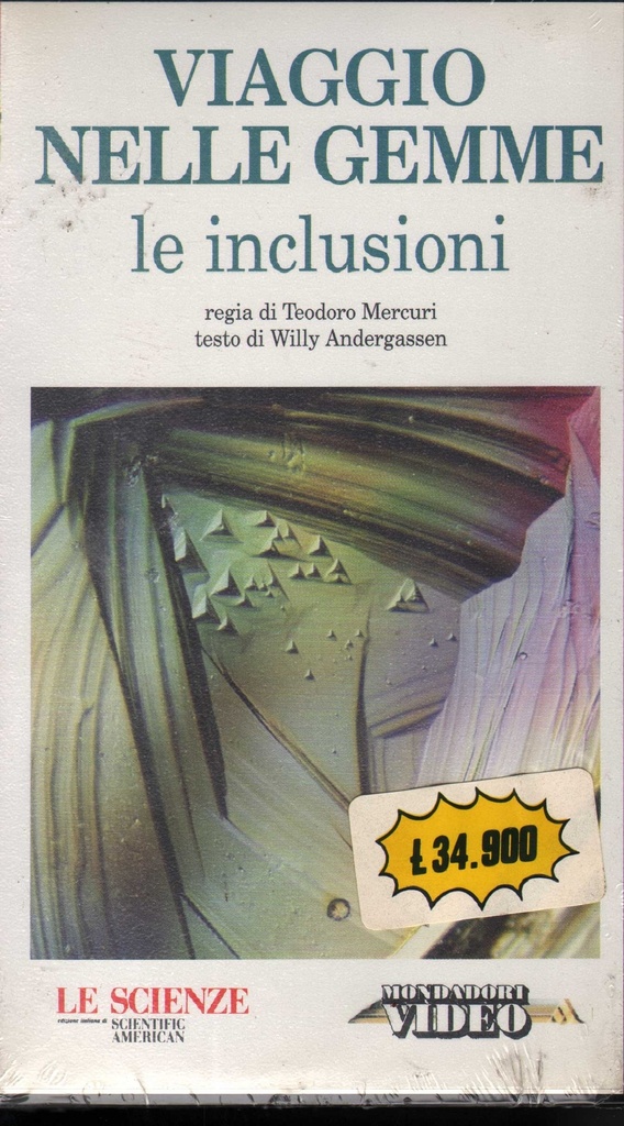 Viaggio Nelle Gemme Le Inclusioni VHS Teodoro Mercuri / 8009068110197 Sigillato